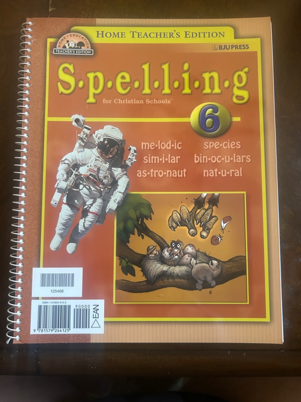 Spelling 6 Home Teacher's Edition - Orange